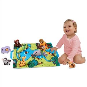 Melissa & Doug Folding Wild Safari Mat Baby Toy